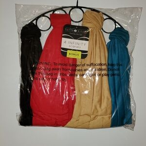 Sofia Vitall Infinity Scarves Set of Four